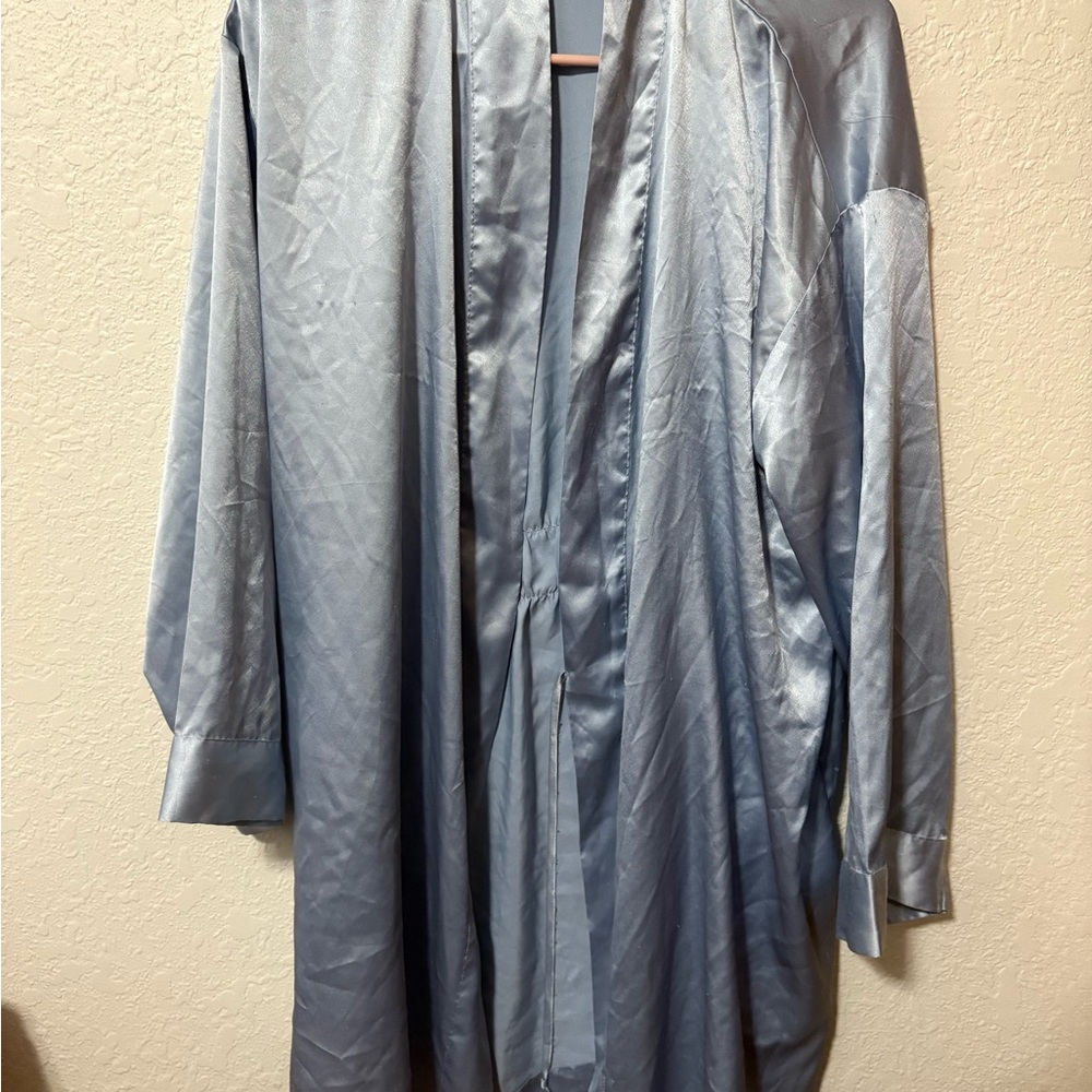 Victoria's Secret Shimmering Silver Robe